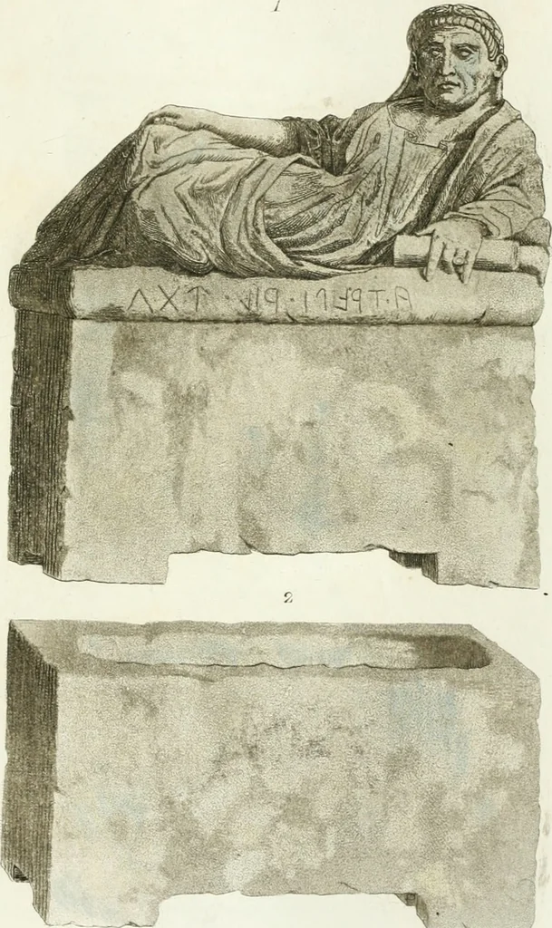 An illustration from Monumenti etruschi o di etrusco nome, 1821, leaf 428