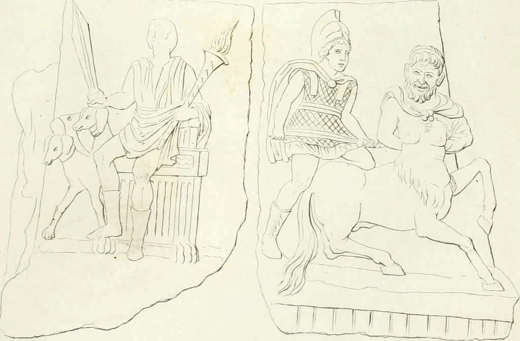 An illustration from Monumenti etruschi o di etrusco nome, 1821, leaf 444