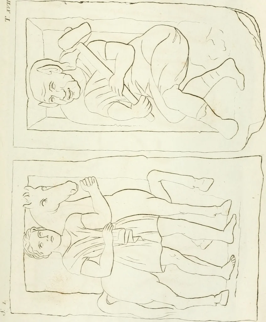 An illustration from Monumenti etruschi o di etrusco nome, 1821, leaf 460