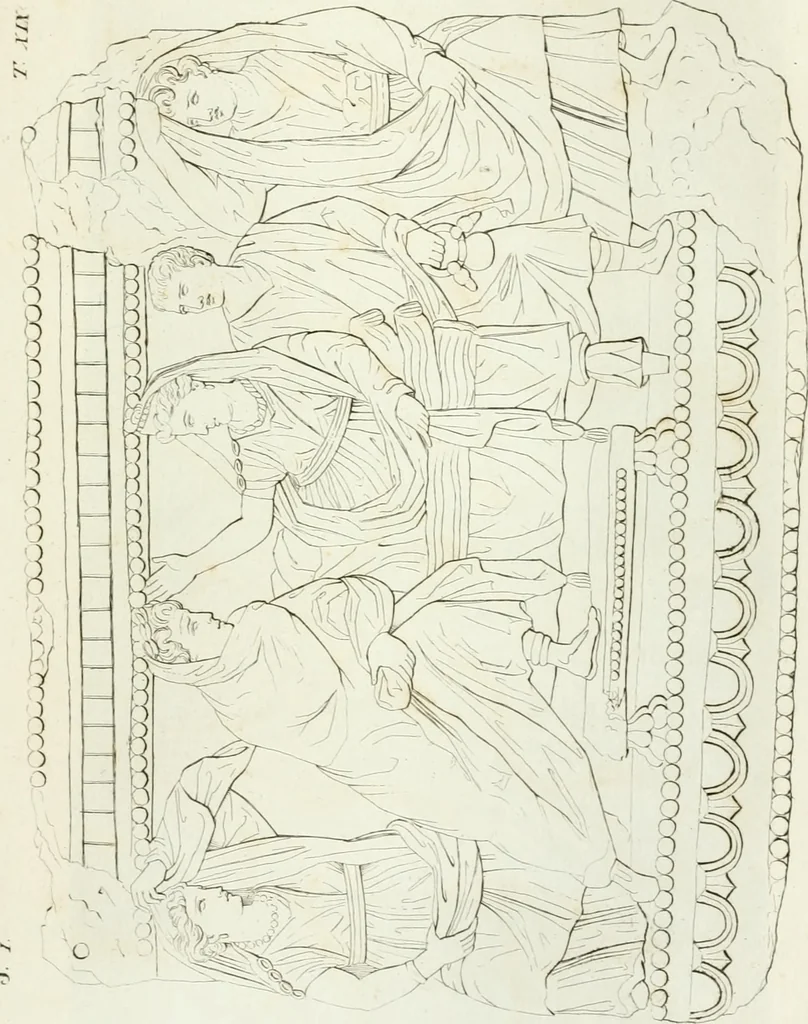 An illustration from Monumenti etruschi o di etrusco nome, 1821, leaf 464