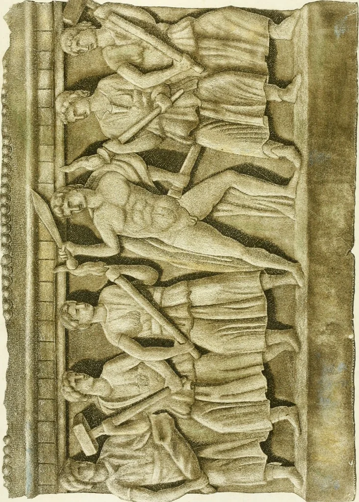 An illustration from Monumenti etruschi o di etrusco nome, 1821, leaf 476