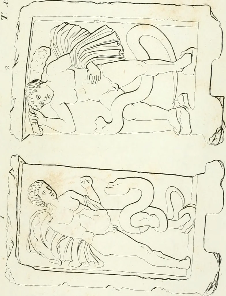 An illustration from Monumenti etruschi o di etrusco nome, 1821, leaf 478