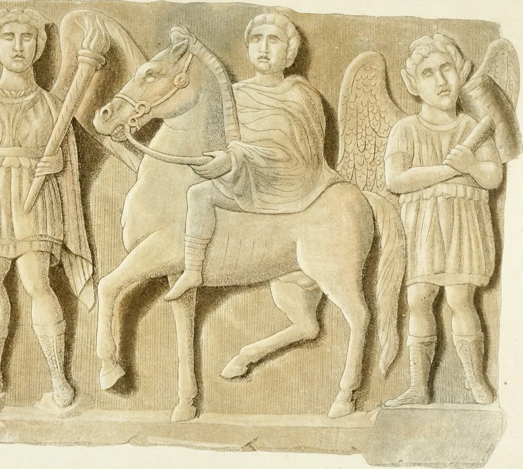 An illustration from Monumenti etruschi o di etrusco nome, 1821, leaf 482