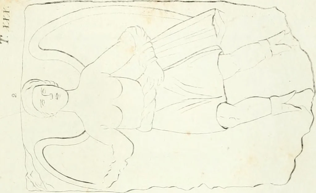 An illustration from Monumenti etruschi o di etrusco nome, 1821, leaf 486
