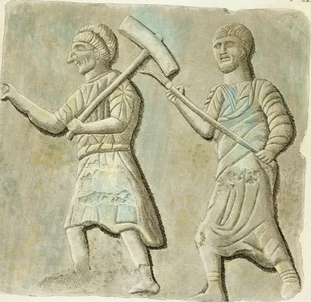 An illustration from Monumenti etruschi o di etrusco nome, 1821, leaf 490