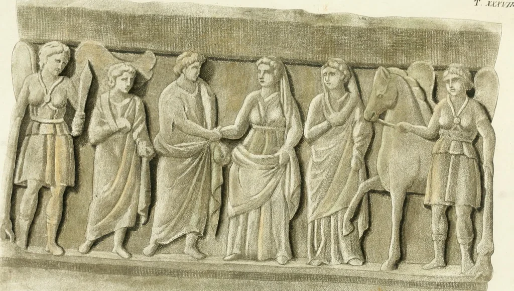 An illustration from Monumenti etruschi o di etrusco nome, 1821, leaf 500