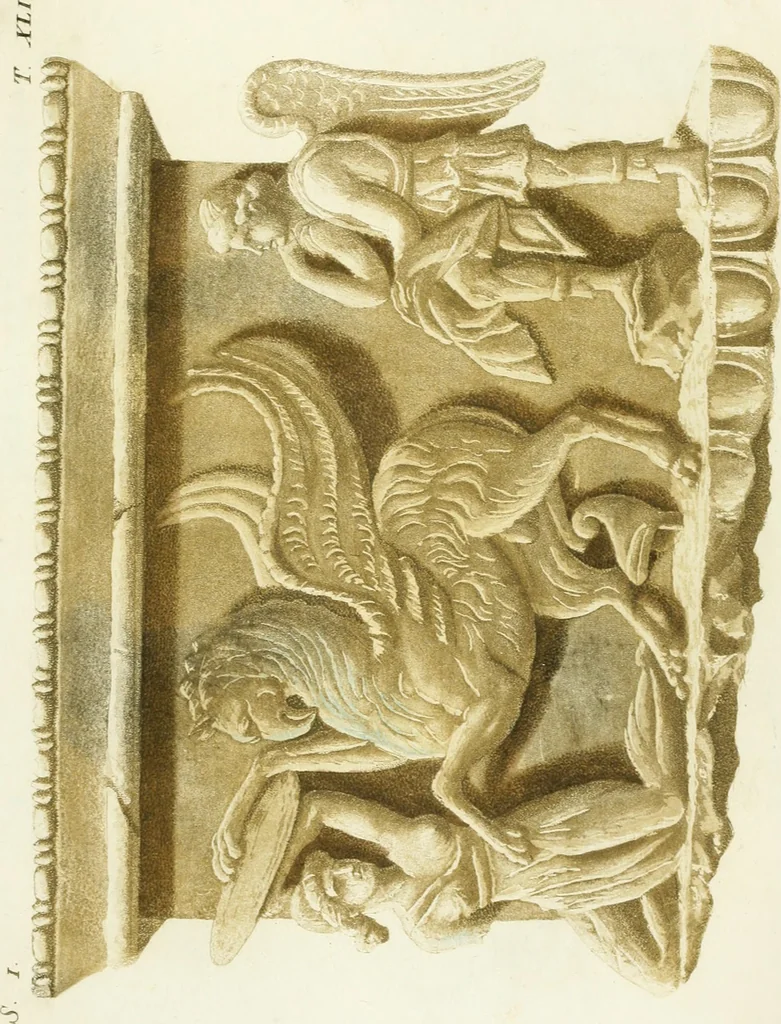 An illustration from Monumenti etruschi o di etrusco nome, 1821, leaf 510