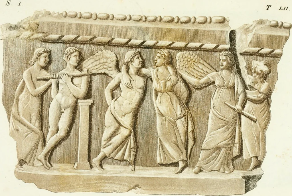 An illustration from Monumenti etruschi o di etrusco nome, 1821, leaf 352