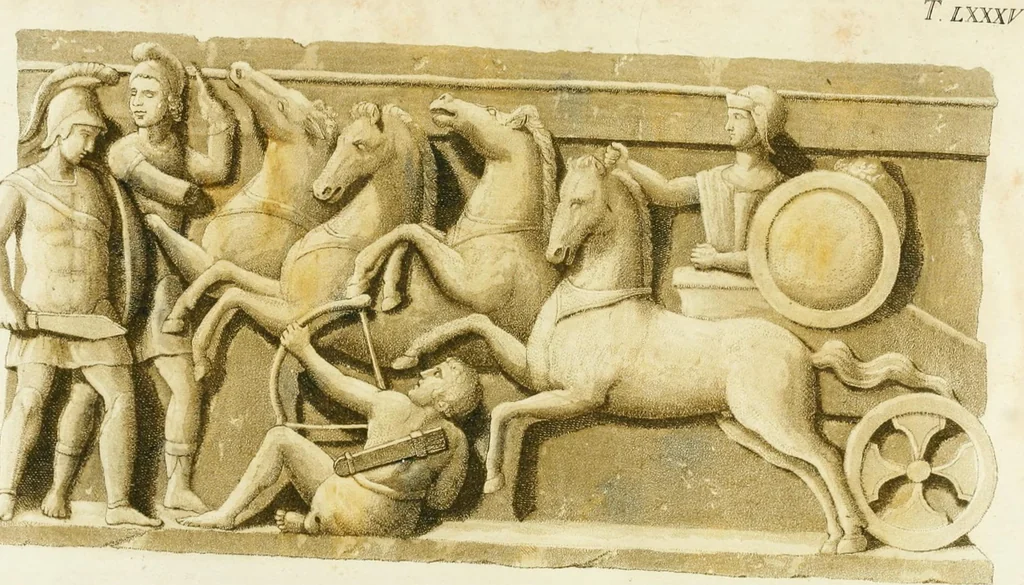 An illustration from Monumenti etruschi o di etrusco nome, 1821, leaf 418