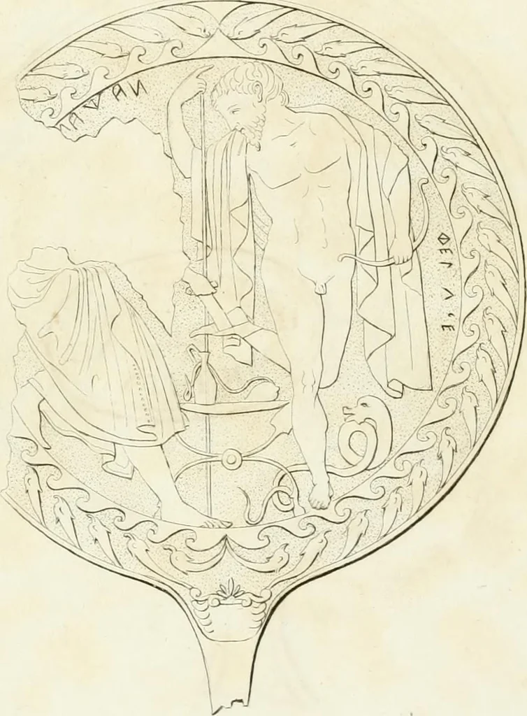 An illustration from Monumenti etruschi o di etrusco nome, 1821, leaf 554
