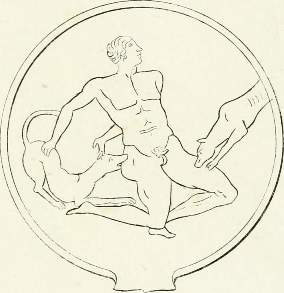 An illustration from Monumenti etruschi o di etrusco nome, 1821, leaf 568