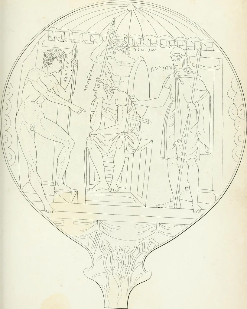 An illustration from Monumenti etruschi o di etrusco nome, 1821, leaf 318