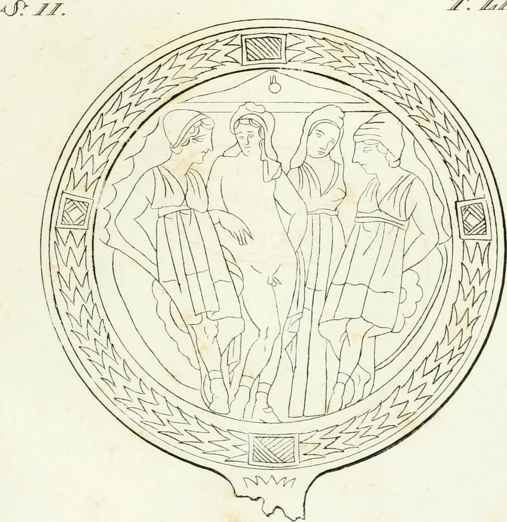 An illustration from Monumenti etruschi o di etrusco nome, 1821, leaf 328