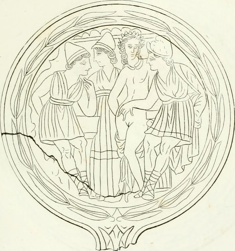 An illustration from Monumenti etruschi o di etrusco nome, 1821, leaf 332