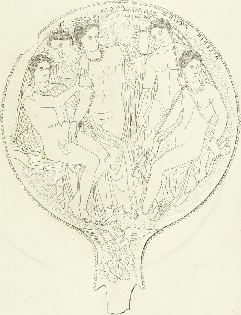 An illustration from Monumenti etruschi o di etrusco nome, 1821, leaf 346