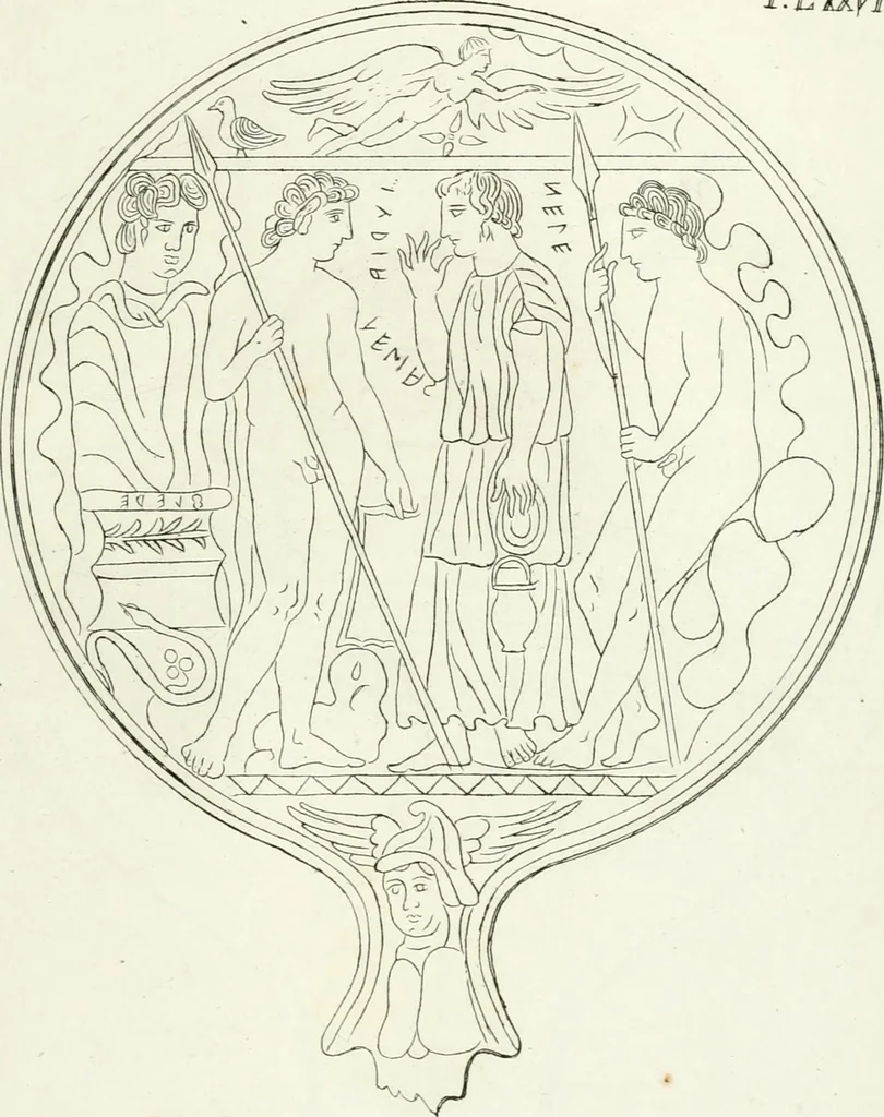 An illustration from Monumenti etruschi o di etrusco nome, 1821, leaf 374