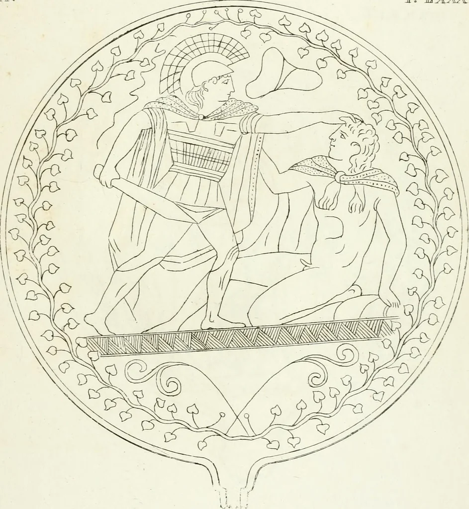 An illustration from Monumenti etruschi o di etrusco nome, 1821, leaf 386