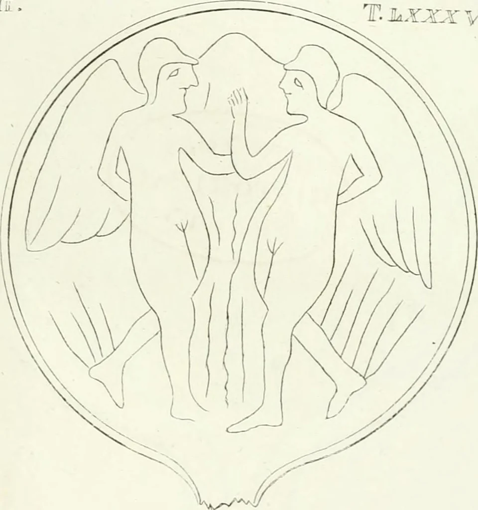 An illustration from Monumenti etruschi o di etrusco nome, 1821, leaf 392