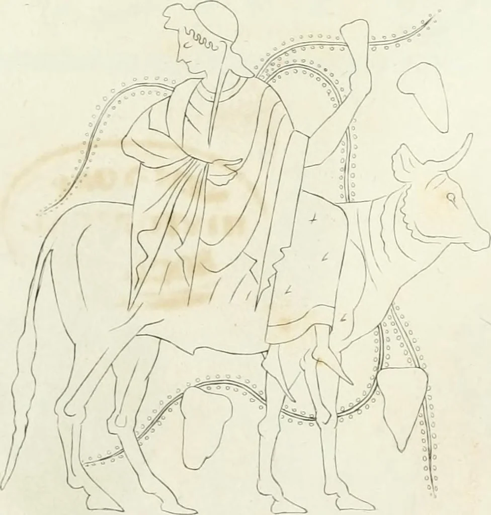 An illustration from Monumenti etruschi o di etrusco nome, 1821, leaf 534