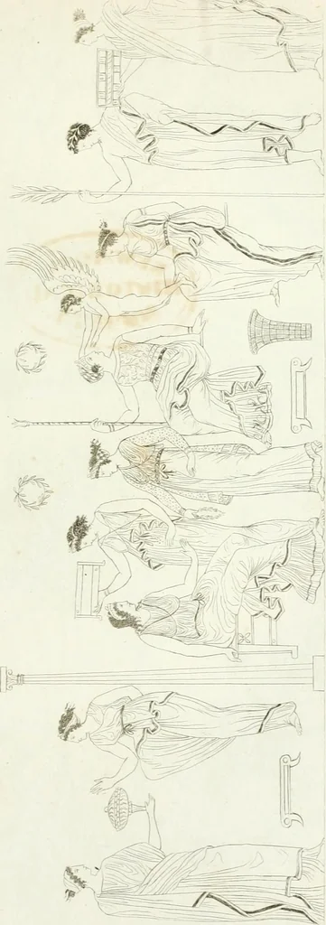 An illustration from Monumenti etruschi o di etrusco nome, 1821, leaf 550