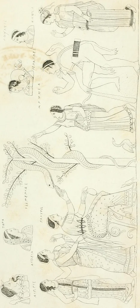 An illustration from Monumenti etruschi o di etrusco nome, 1821, leaf 562