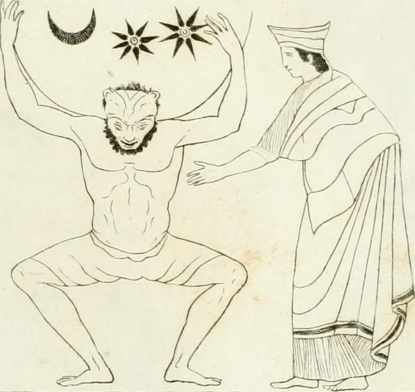 An illustration from Monumenti etruschi o di etrusco nome, 1821, leaf 564