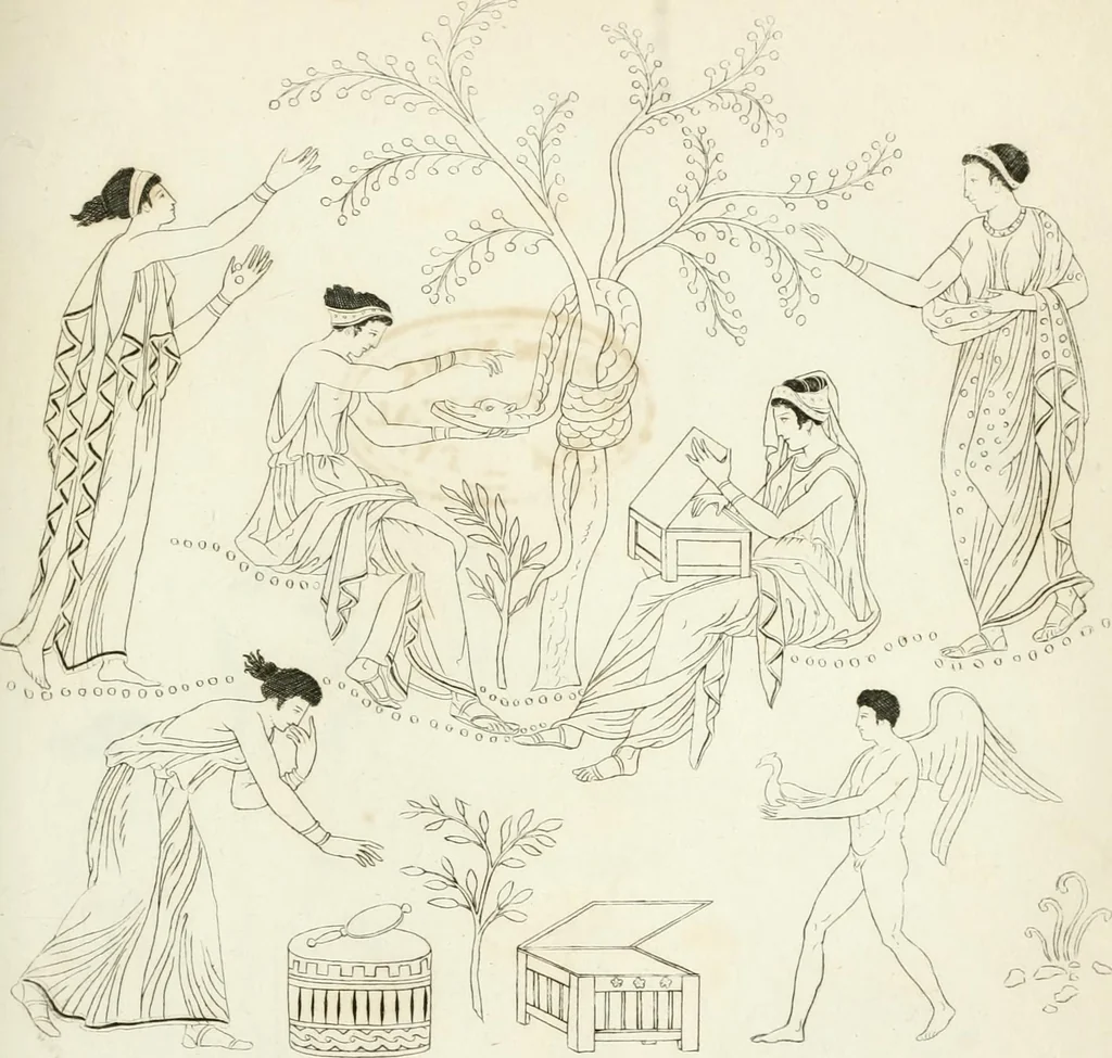 An illustration from Monumenti etruschi o di etrusco nome, 1821, leaf 566