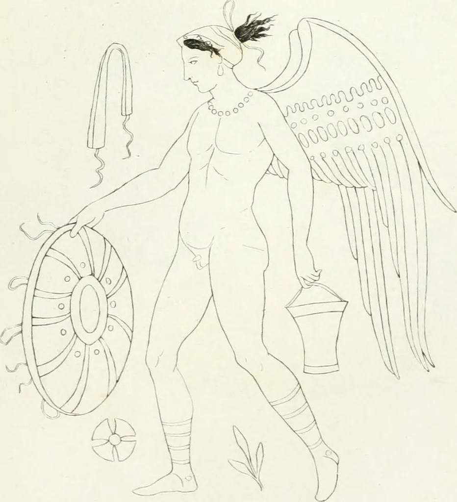 An illustration from Monumenti etruschi o di etrusco nome, 1821, leaf 570