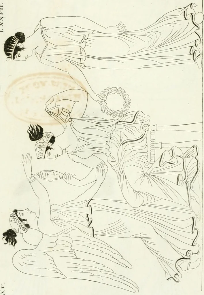 An illustration from Monumenti etruschi o di etrusco nome, 1821, leaf 584