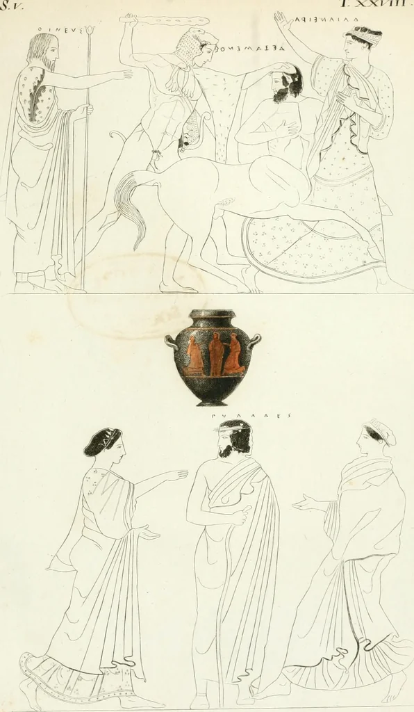 An illustration from Monumenti etruschi o di etrusco nome, 1821, leaf 586