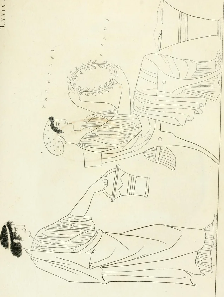 An illustration from Monumenti etruschi o di etrusco nome, 1821, leaf 588