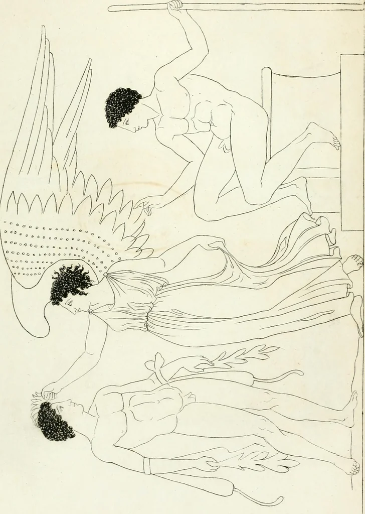 An illustration from Monumenti etruschi o di etrusco nome, 1821, leaf 594