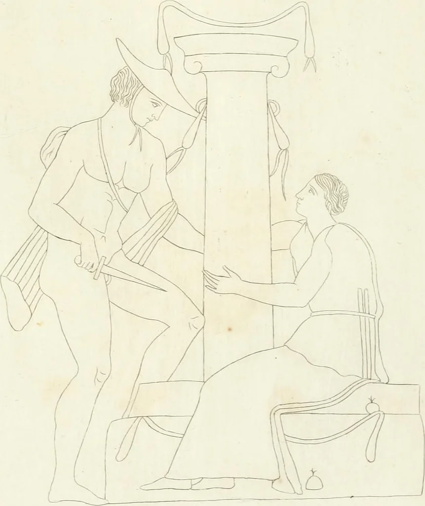 An illustration from Monumenti etruschi o di etrusco nome, 1821, leaf 622