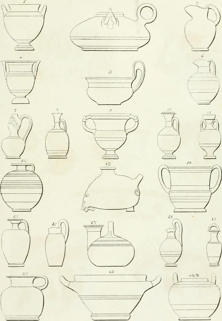 An illustration from Monumenti etruschi o di etrusco nome, 1821, leaf 184