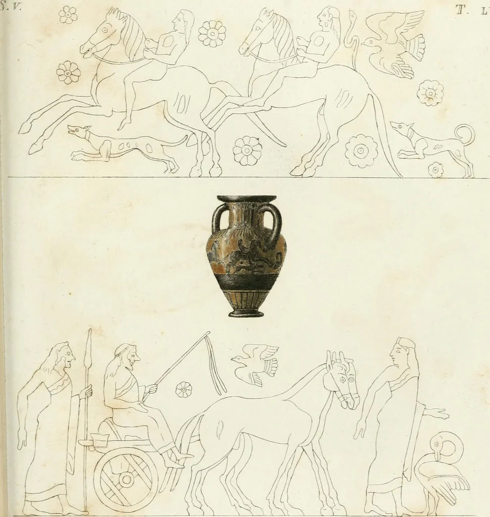 An illustration from Monumenti etruschi o di etrusco nome, 1821, leaf 190