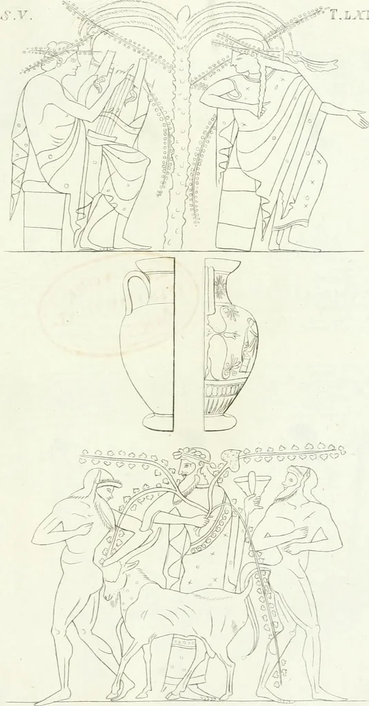 An illustration from Monumenti etruschi o di etrusco nome, 1821, leaf 202