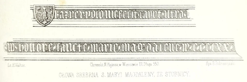 An illustration from Monuments du moyen-âge et de la Renaissance, dans l'ancienne Pologne depuis les temps les plus reculés jusqu'à la fin du XVII. siècle, 1855, leaf 135
