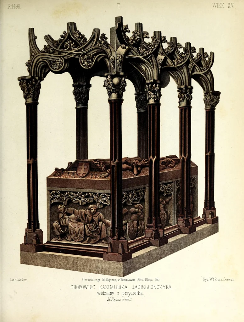 An illustration from Monuments du moyen-âge et de la Renaissance, dans l'ancienne Pologne depuis les temps les plus reculés jusqu'à la fin du XVII. siècle, 1855, leaf 123