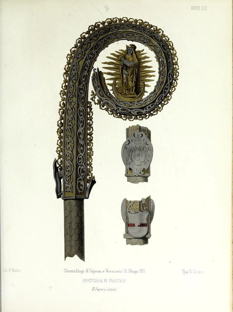 An illustration from Monuments du moyen-âge et de la Renaissance, dans l'ancienne Pologne depuis les temps les plus reculés jusqu'à la fin du XVII. siècle, 1855, leaf 227