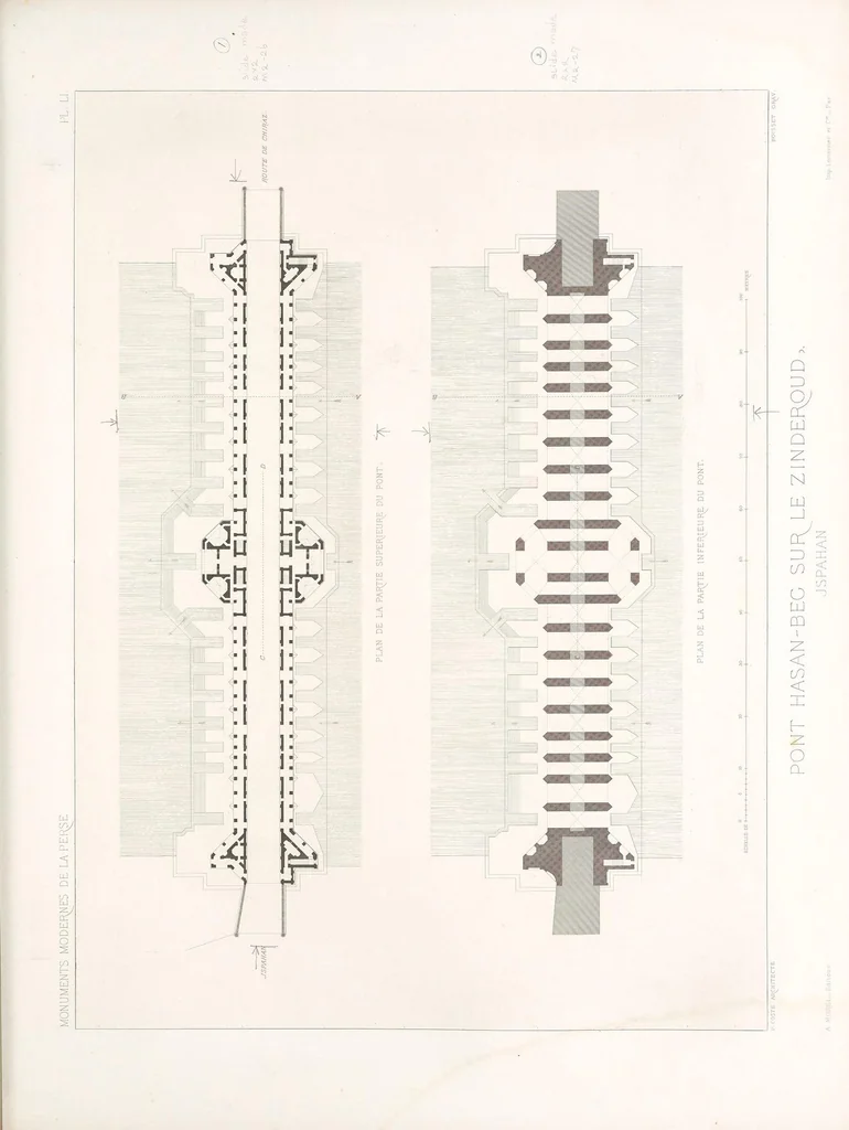 An illustration from Monuments modernes de la Perse, 1867, leaf 157