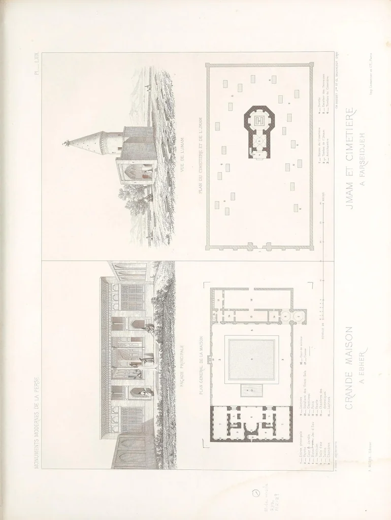 An illustration from Monuments modernes de la Perse, 1867, leaf 193