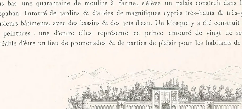 An illustration from Monuments modernes de la Perse, 1867, leaf 50