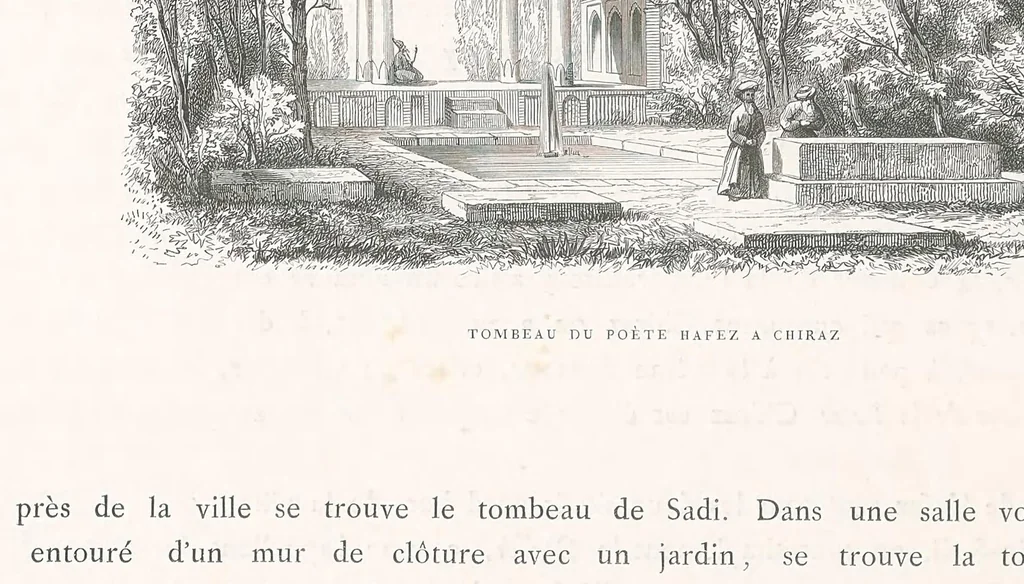 An illustration from Monuments modernes de la Perse, 1867, leaf 68