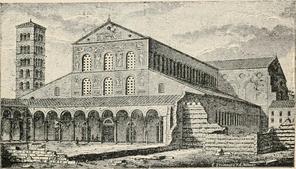 An illustration from The monuments of Christian Rome from Constantine to the renaissance, 1908, leaf 58