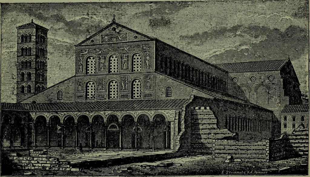 An illustration from The monuments of Christian Rome from Constantine to the renaissance, 1908, leaf 58