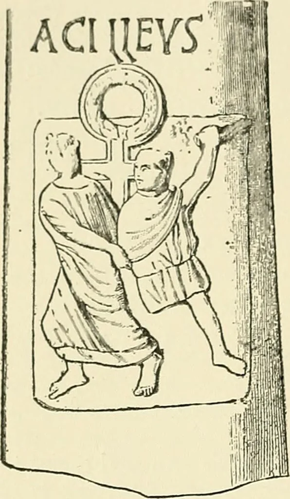 An illustration from Monuments of the early church, 1901, leaf 103