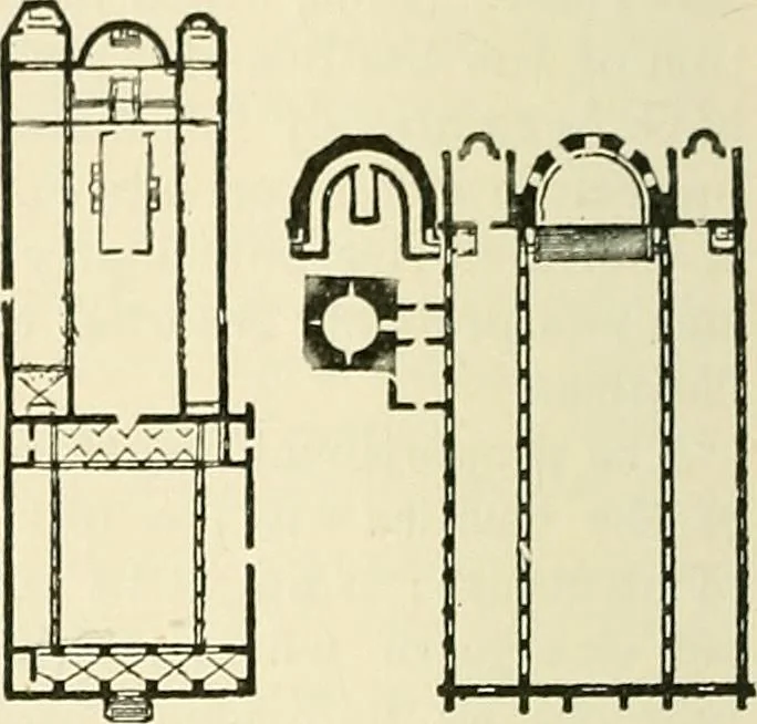 An illustration from Monuments of the early church, 1901, leaf 131
