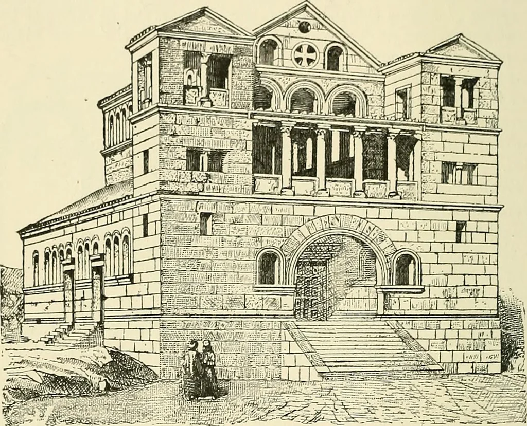 An illustration from Monuments of the early church, 1901, leaf 141
