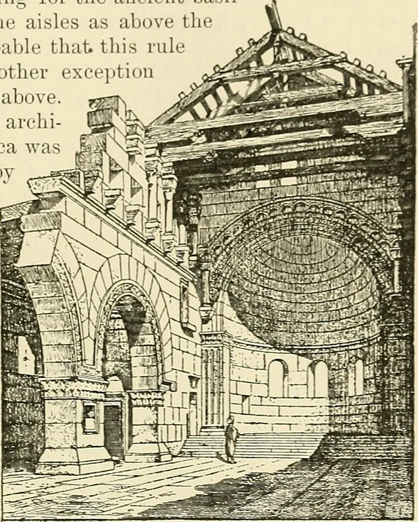 An illustration from Monuments of the early church, 1901, leaf 146