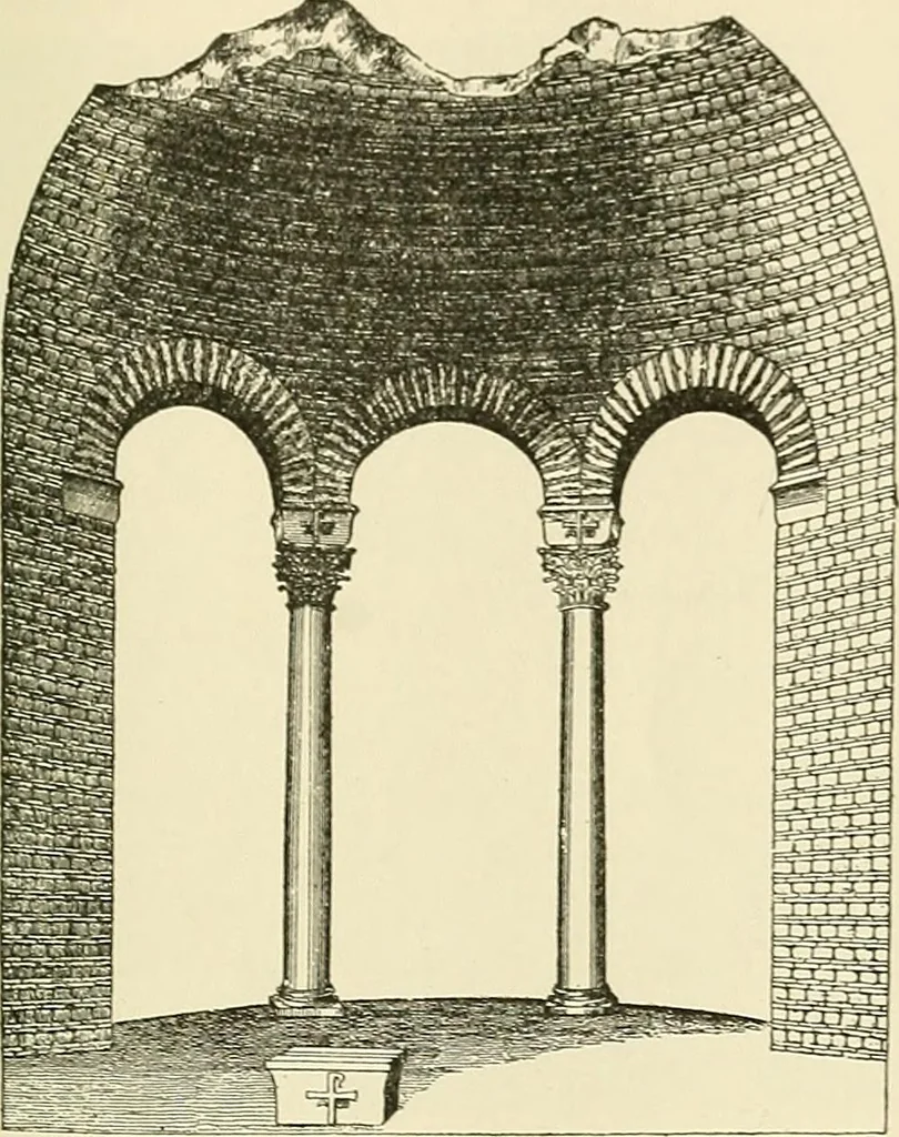 An illustration from Monuments of the early church, 1901, leaf 156